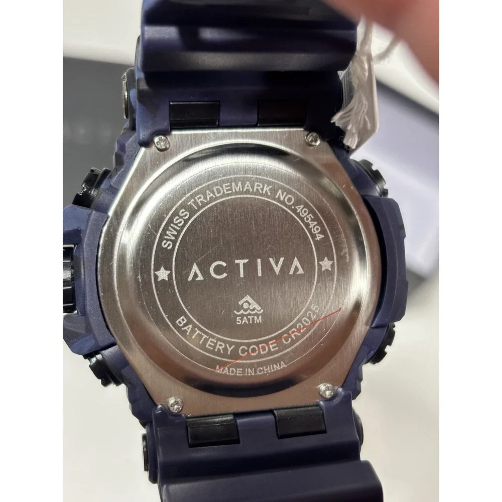 Activa Circuit X Invicta Men's 56mm Digital Resistant Sport Shockprf Watch Blue